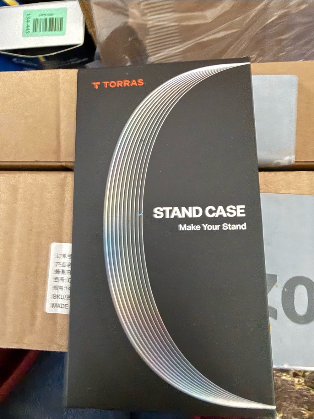 Black Stand Case for Tablets — Foldable Hands-Free Protection